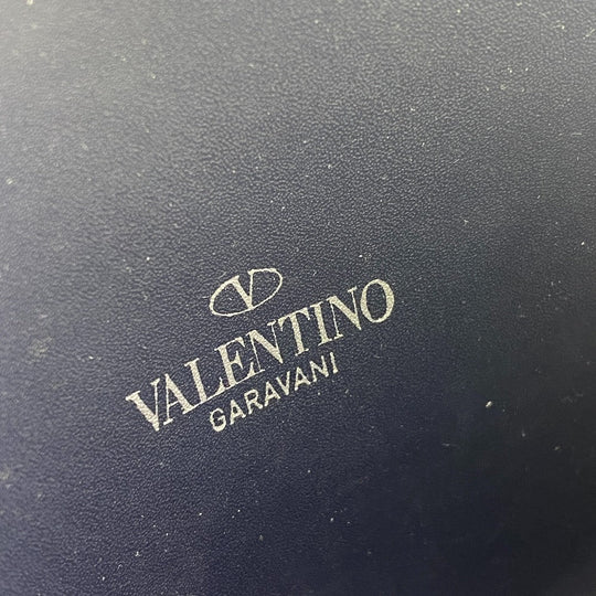 VALENTINO Coin case leather Navy ƒlƒbƒN unisex(Unisex) Used Authentic