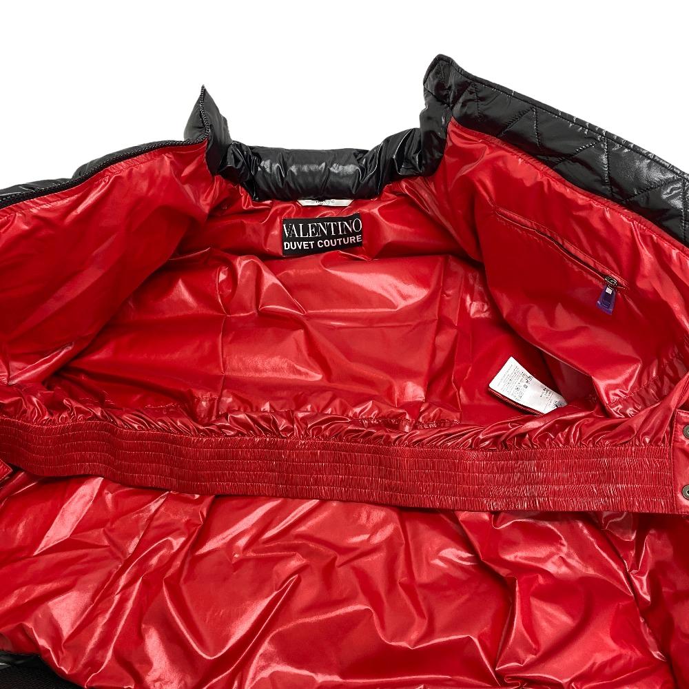 VALENTINO Down jacket Polyester, Nylon black 40 DUVET COUTURE Women 40 Used Authentic