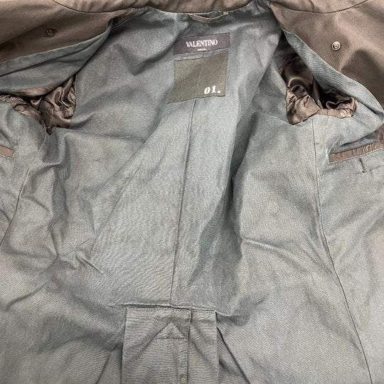 VALENTINO trench coat MV3CH1453JC Cotton, Linen Navy I44 Rockstud Untitled mens 01 Used Authentic