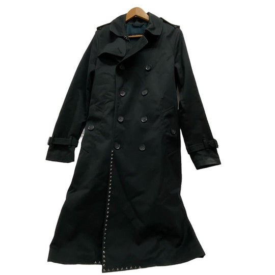 VALENTINO trench coat MV3CH1453JC Cotton, Linen Navy I44 Rockstud Untitled mens 01 Used Authentic