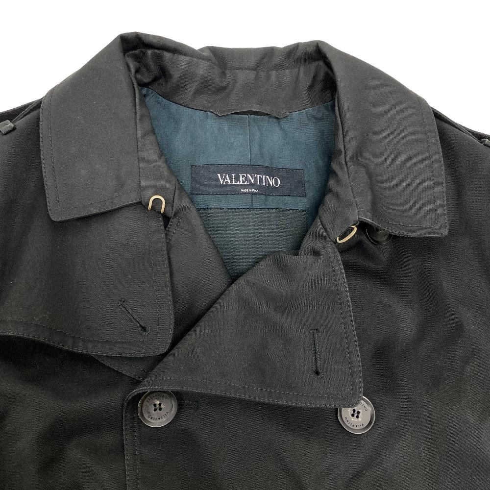 VALENTINO trench coat MV3CH1453JC Cotton, Linen Navy I44 Rockstud Untitled mens 01 Used Authentic