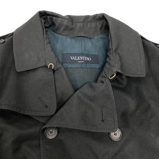 VALENTINO trench coat MV3CH1453JC Cotton, Linen Navy I44 Rockstud Untitled mens 01 Used Authentic