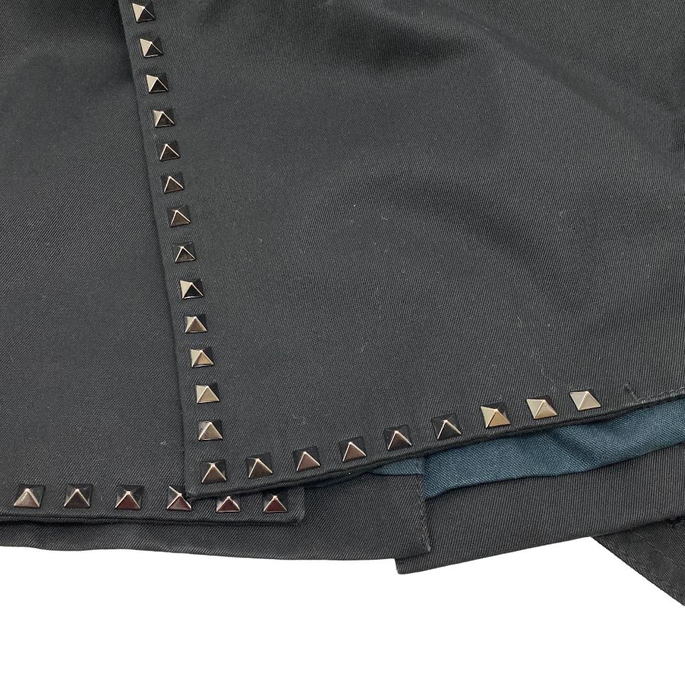 VALENTINO trench coat MV3CH1453JC Cotton, Linen Navy I44 Rockstud Untitled mens 01 Used Authentic