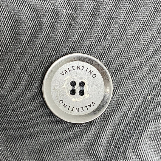 VALENTINO trench coat MV3CH1453JC Cotton, Linen Navy I44 Rockstud Untitled mens 01 Used Authentic