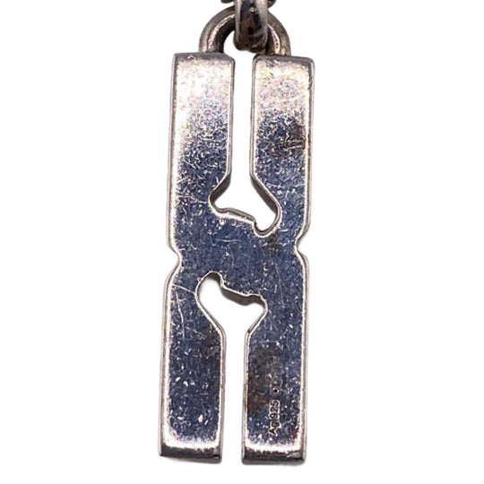 GUCCI Necklace Silver925 Silver 925 21.9g Infinity knot Women Used Authentic