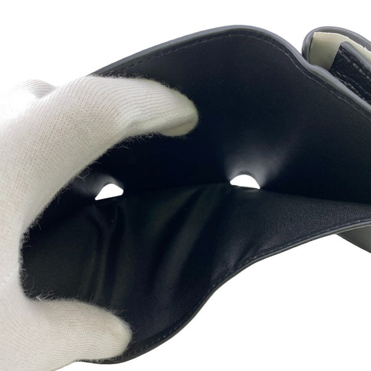 MCM Tri-fold wallet MXSCATC02 leather black Women Used Authentic