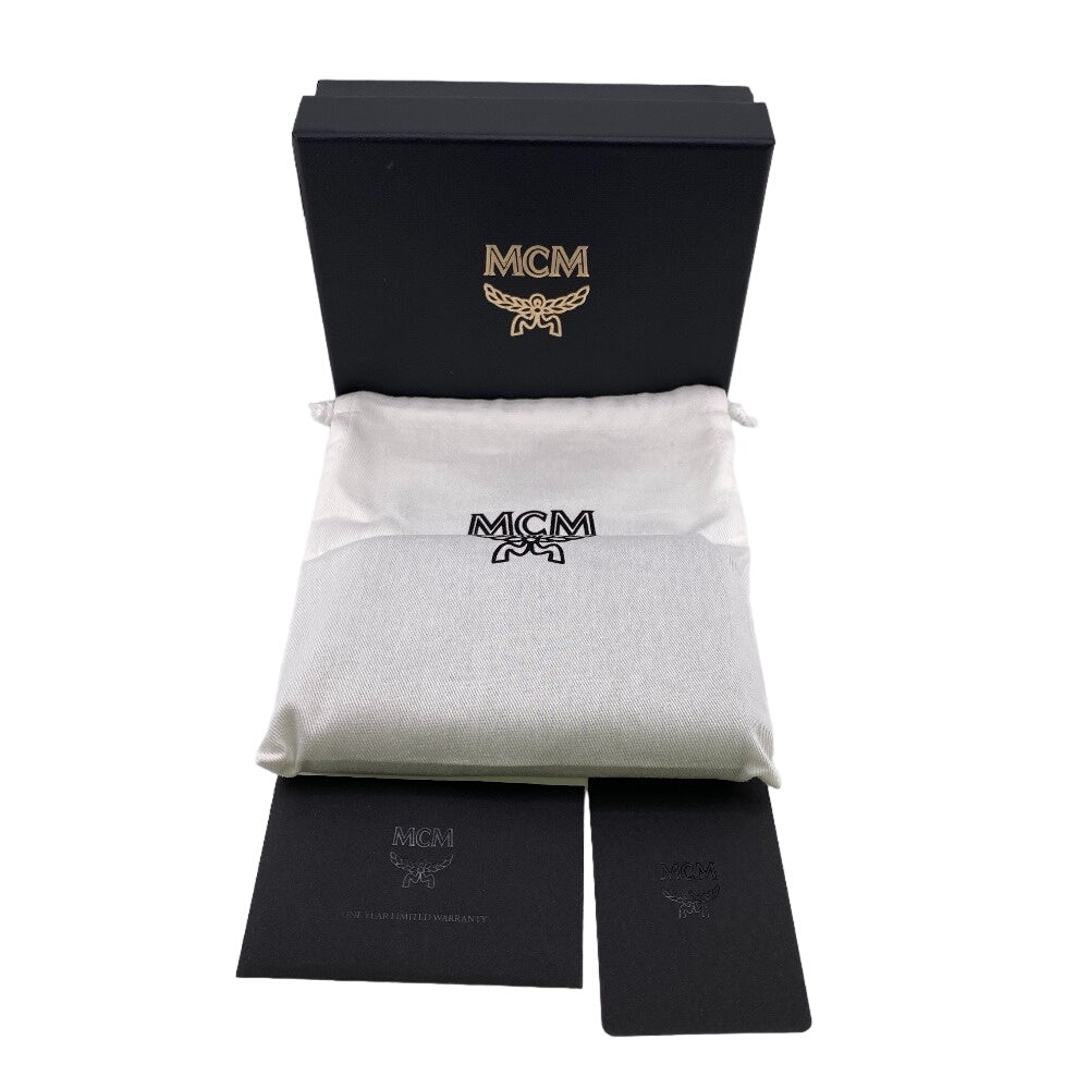 MCM Coin case MXLCATC01 leather black Zip Around Coin Pocket unisex(Unisex) Used Authentic