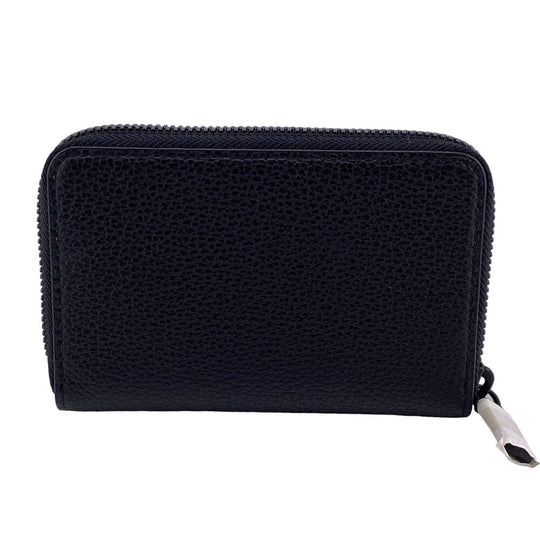 MCM Coin case MXLCATC01 leather black Zip Around Coin Pocket unisex(Unisex) Used Authentic