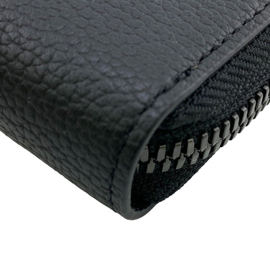 MCM Coin case MXLCATC01 leather black Zip Around Coin Pocket unisex(Unisex) Used Authentic