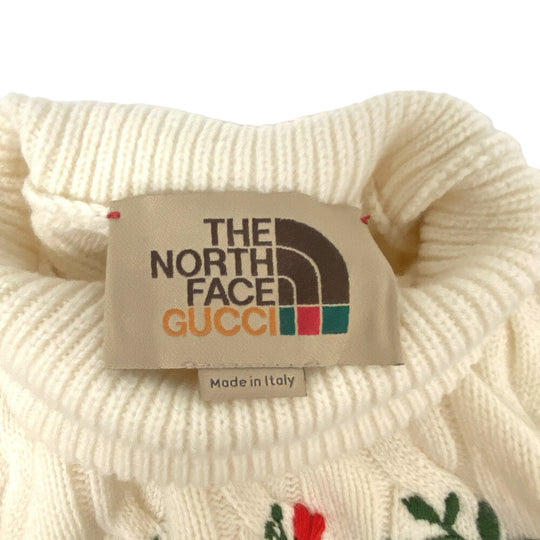 GUCCI knit XKB2A Wool, Acrylic white High neck knit XS(160/84Y)