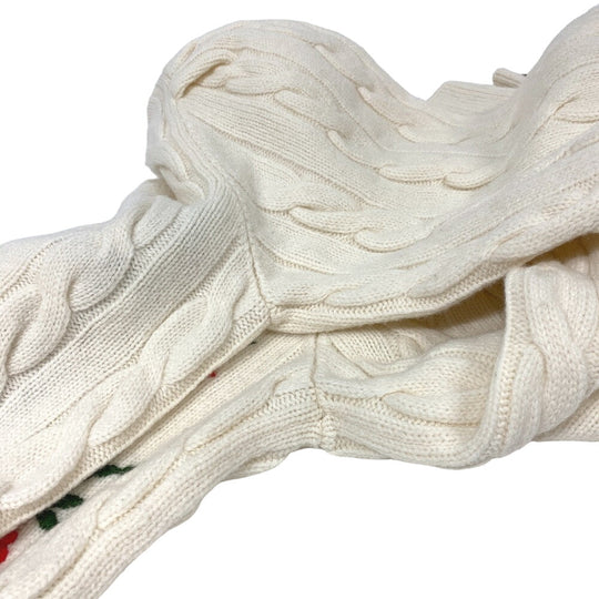 GUCCI knit XKB2A Wool, Acrylic white High neck knit XS(160/84Y)