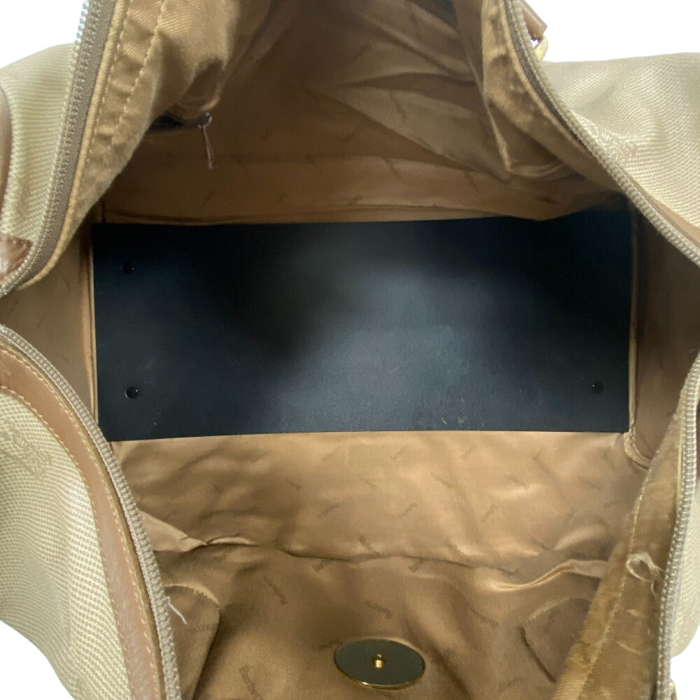 BURBERRY Boston Duffel bag PVC beige mens(Unisex) Used Authentic