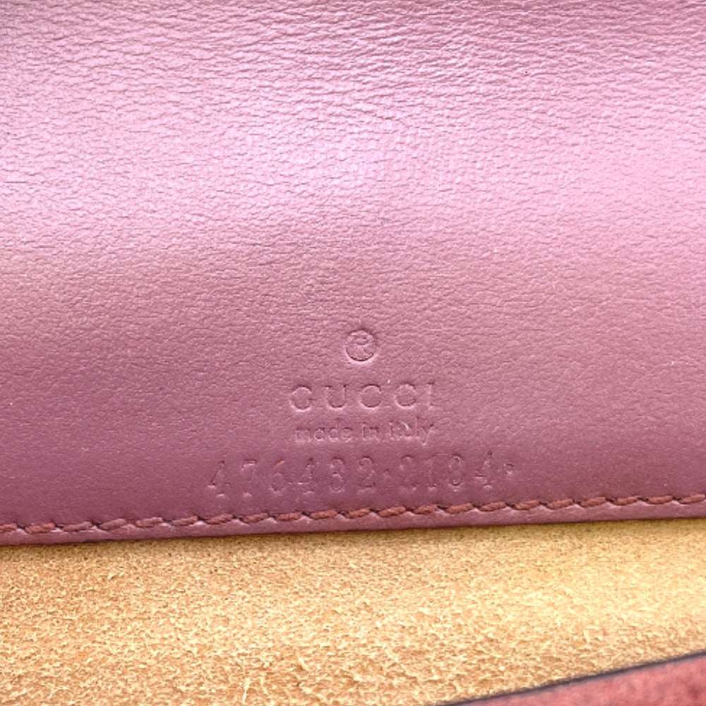 GUCCI Shoulder Bag 476432 PVC, suede Red ChainShoulder GG Blooms Women Used Authentic