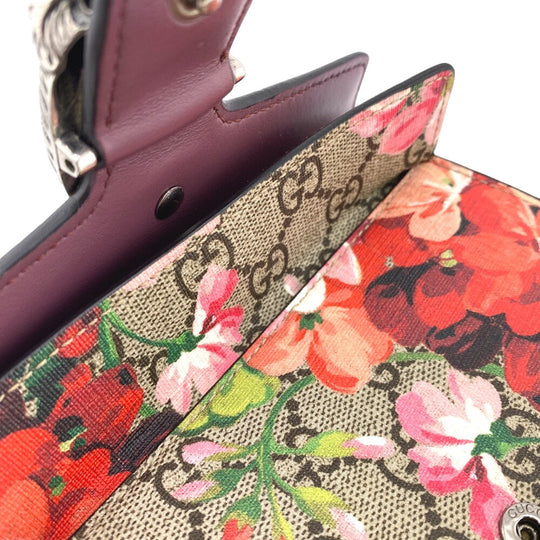 GUCCI Shoulder Bag 476432 PVC, suede Red ChainShoulder GG Blooms Women Used Authentic