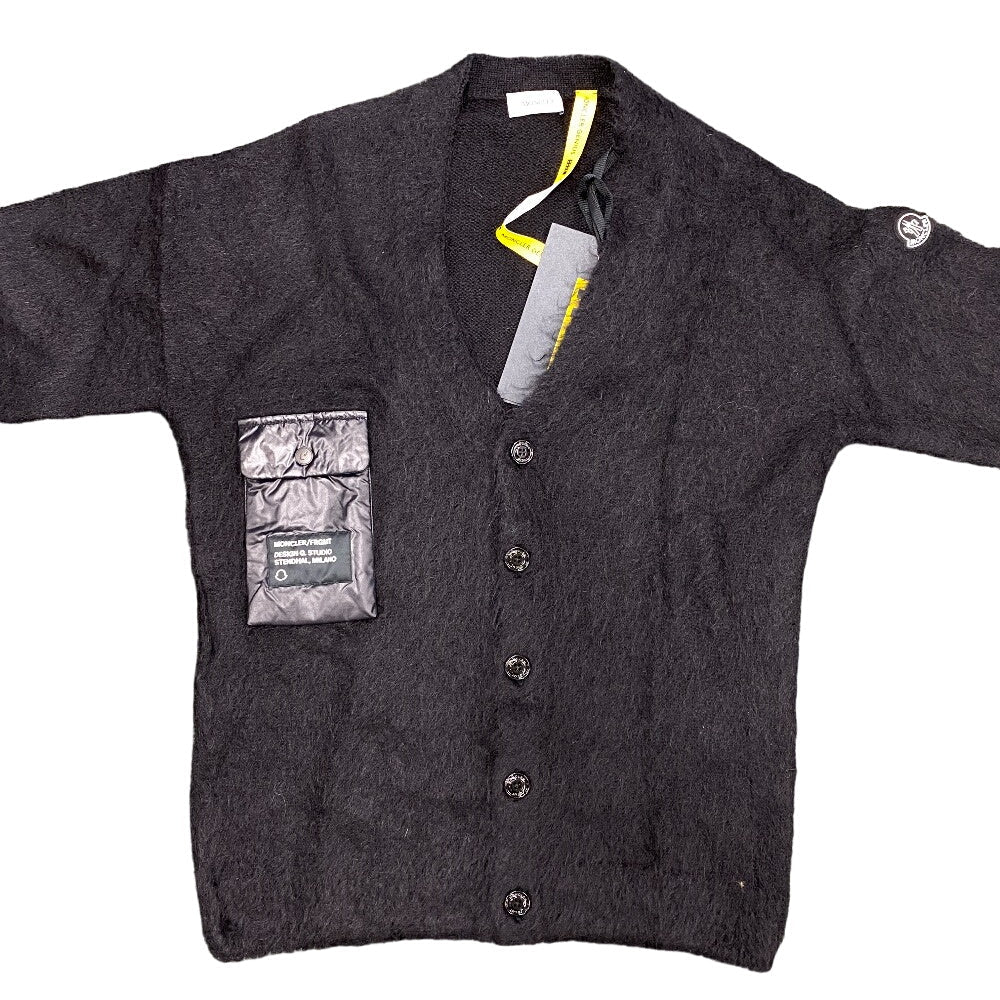 MONCLER cardigan Nylon black Moncler Genius 21 years Moheya Fragment mens TG M Used Authentic