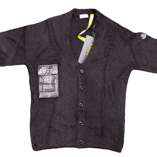 MONCLER cardigan Nylon black Moncler Genius 21 years Moheya Fragment mens TG M Used Authentic