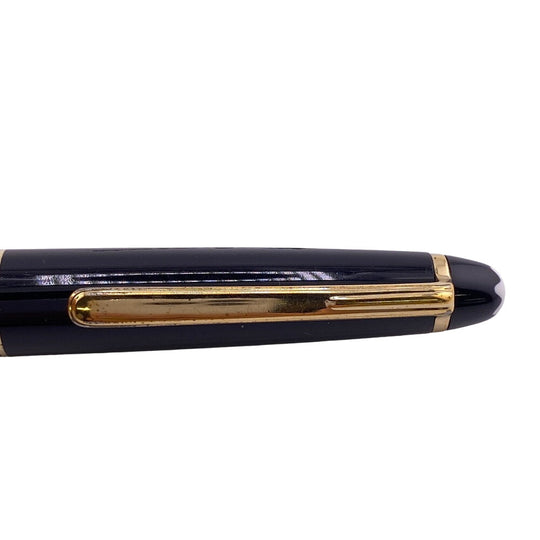 MONTBLANC Ballpoint pen Resin, Gold Plated black Meisterstck Women(Unisex) Used Authentic