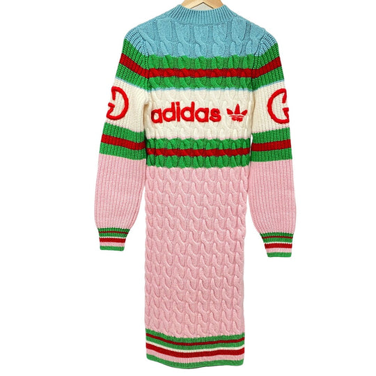 GUCCI one piece 717710 wool multicolor Adidas Knit S Moheya Women S Used Authentic