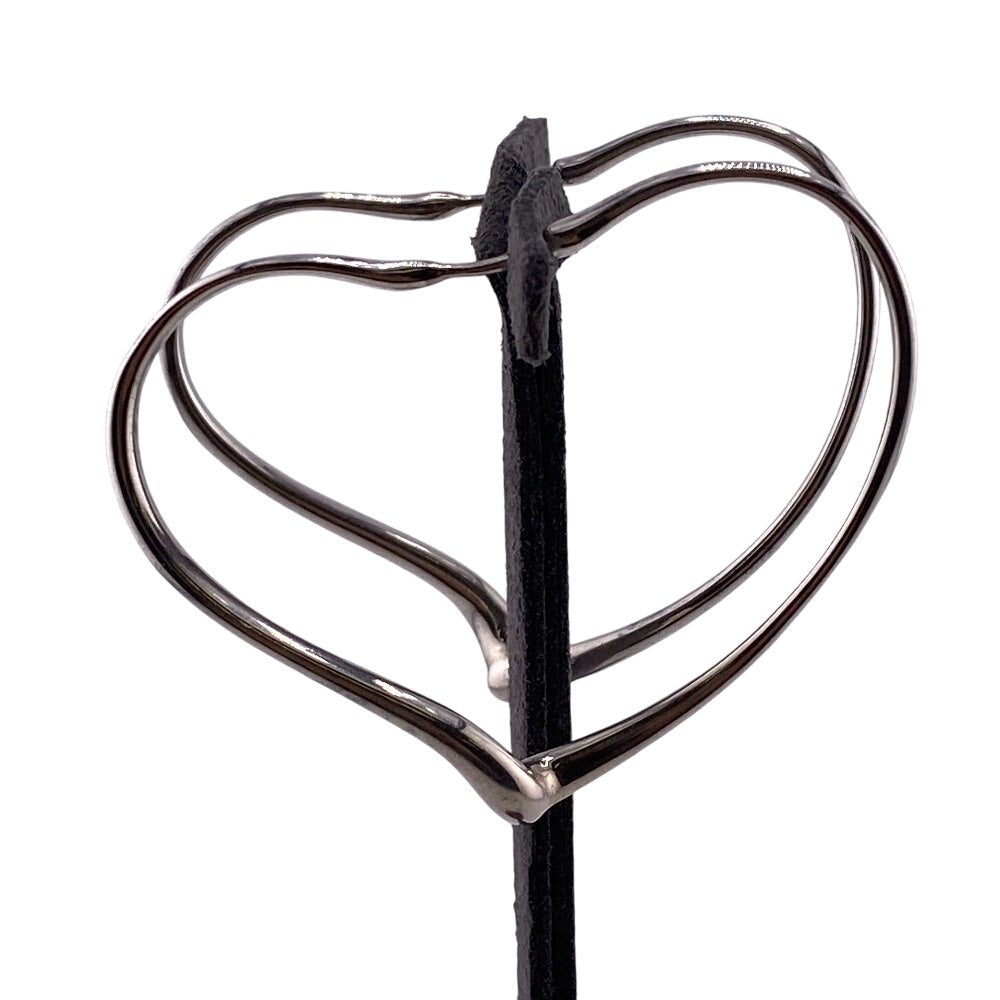 TIFFANY&Co. Pierce Silver925 Silver Open heart hoop Women Used Authentic