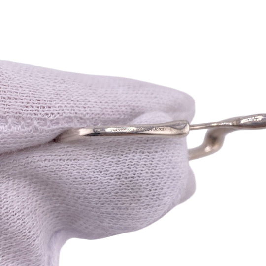 TIFFANY&Co. Pierce Silver925 Silver Open heart hoop Women Used Authentic
