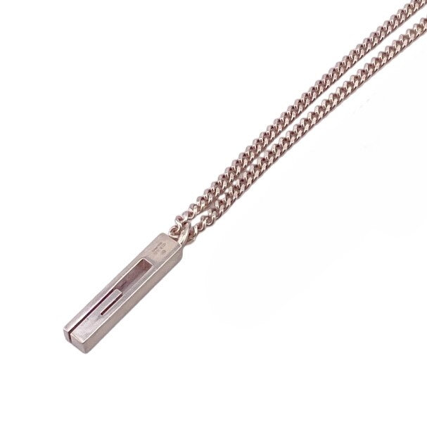 GUCCI Necklace Silver925 Silver Branded G Women Used Authentic