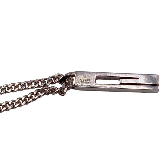 GUCCI Necklace Silver925 Silver Branded G Women Used Authentic
