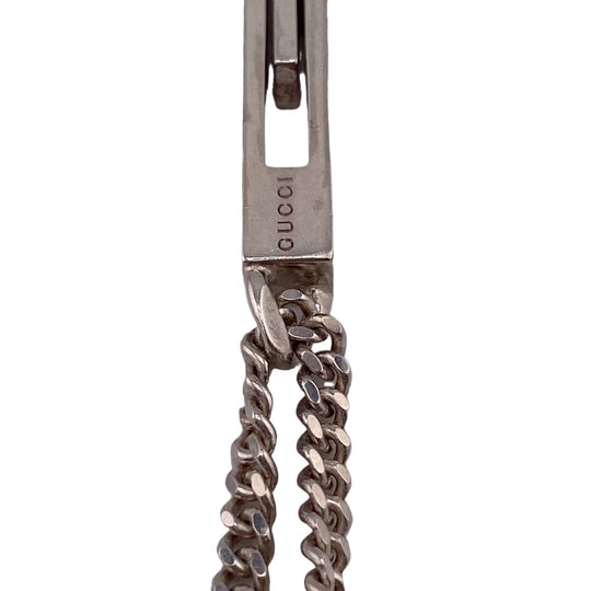 GUCCI Necklace Silver925 Silver Branded G Women Used Authentic