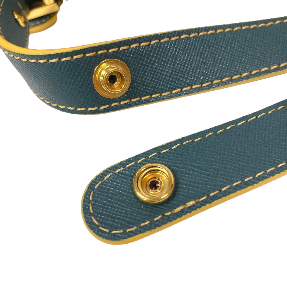 MARNI Shoulder Bag leather green trunk Women Used Authentic