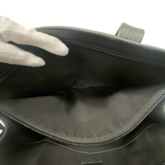 LOUIS VUITTON Tote Bag M57308 leather black LV Aerogram mens Used Authentic