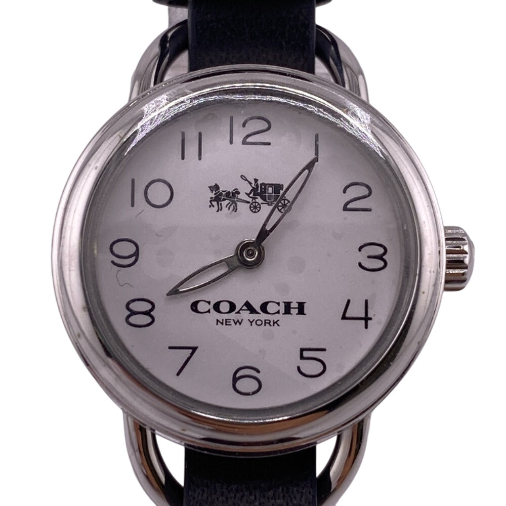 COACH Watches Stainless Steel black quartz Black Pink Silver Dolly Change DREE GIFT SET Women Used Authentic