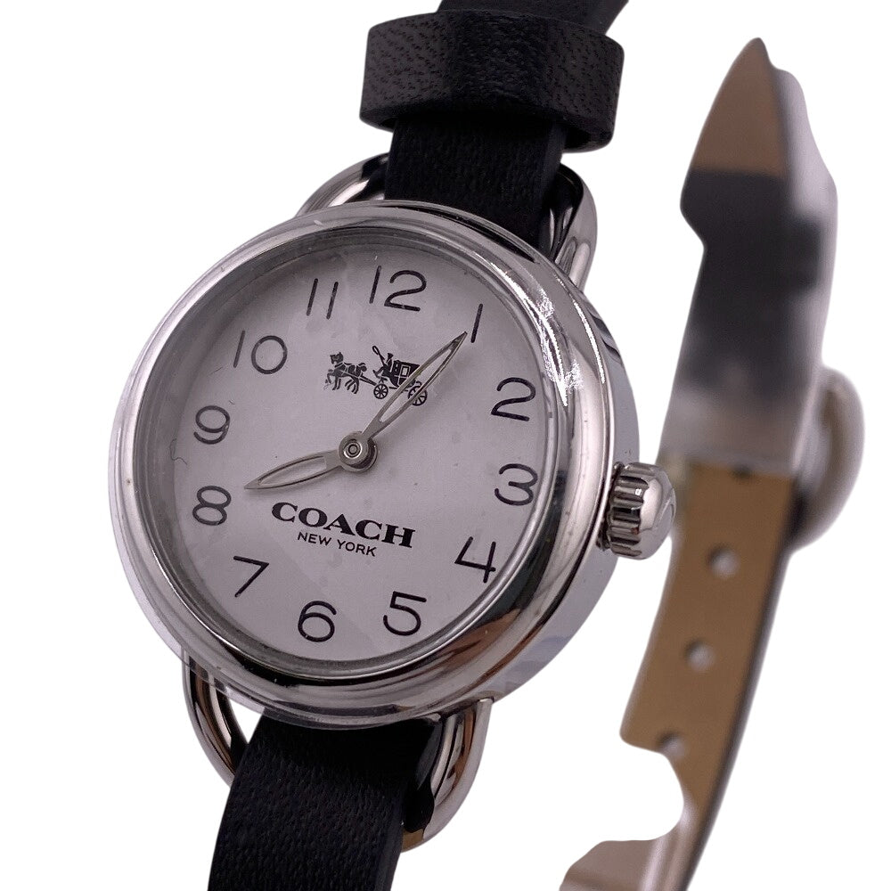 COACH Watches Stainless Steel black quartz Black Pink Silver Dolly Change DREE GIFT SET Women Used Authentic