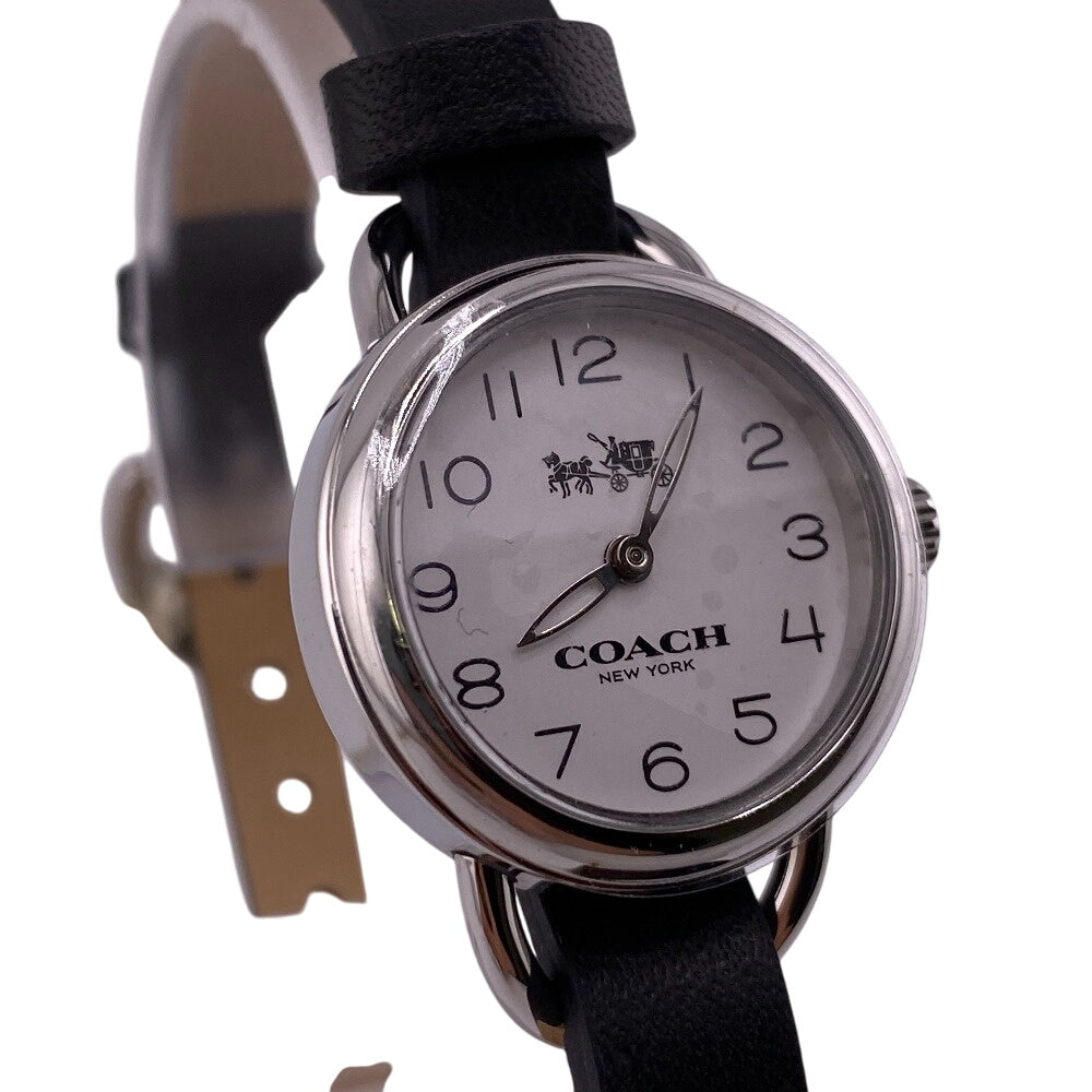 COACH Watches Stainless Steel black quartz Black Pink Silver Dolly Change DREE GIFT SET Women Used Authentic