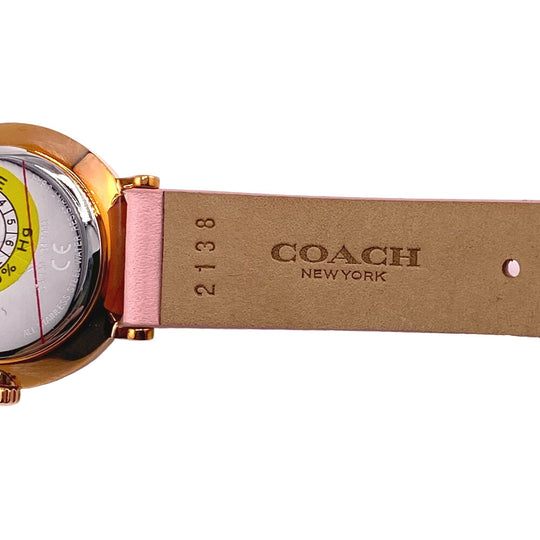 COACH Watches 14503628 leather pink Pink pearl Women Used Authentic