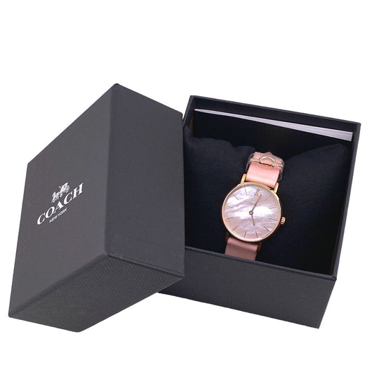 COACH Watches 14503628 leather pink Pink pearl Women Used Authentic