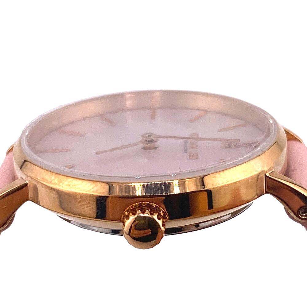 COACH Watches 14503628 leather pink Pink pearl Women Used Authentic