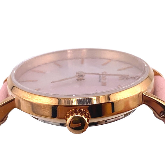 COACH Watches 14503628 leather pink Pink pearl Women Used Authentic