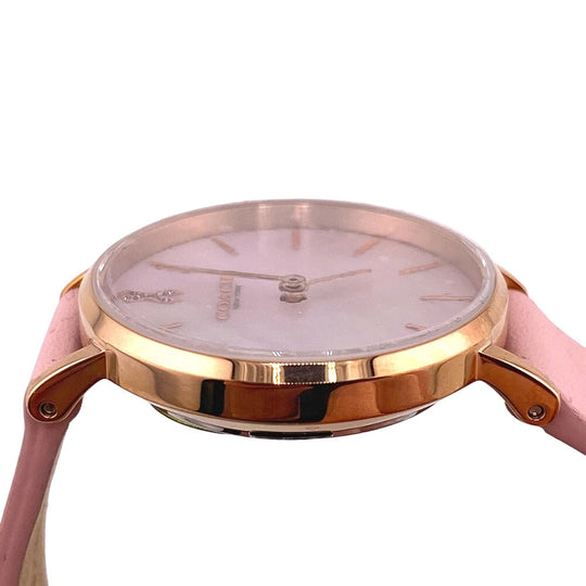 COACH Watches 14503628 leather pink Pink pearl Women Used Authentic