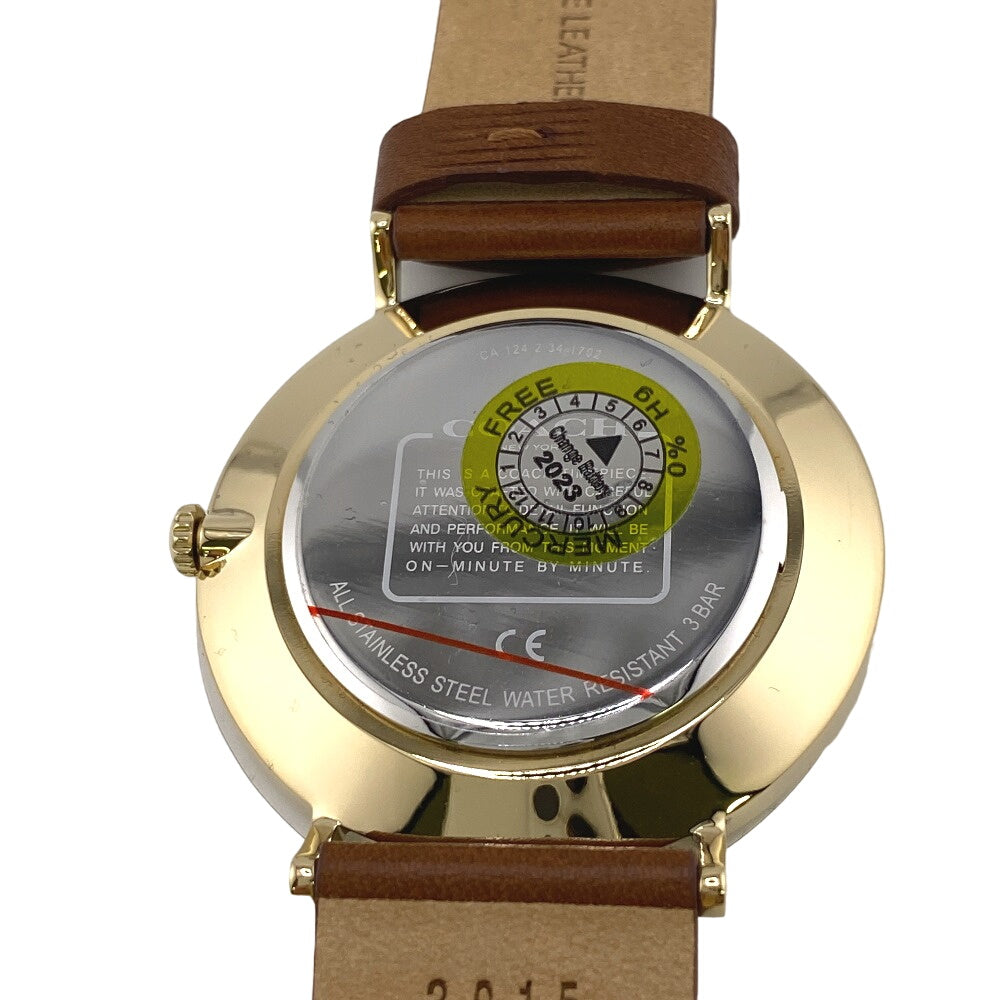 COACH Watches 14602473 Stainless Steel blue CHARLES mens Used Authentic