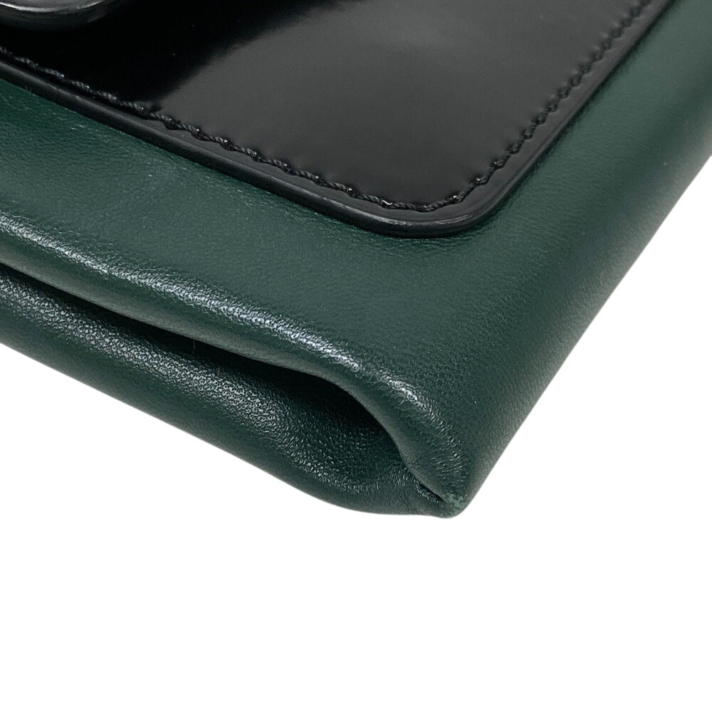 MARNI Shoulder Bag leather black Trunk bag Women Used Authentic