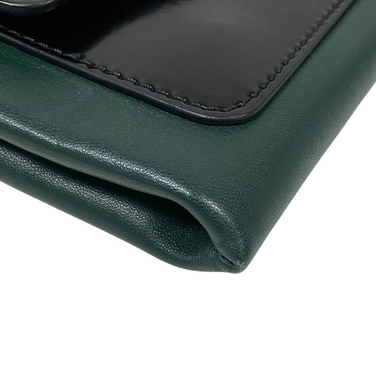 MARNI Shoulder Bag leather black Trunk bag Women Used Authentic