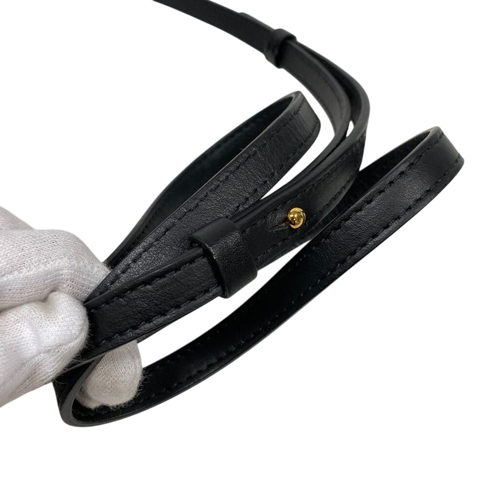 MARNI Shoulder Bag leather black Trunk bag Women Used Authentic