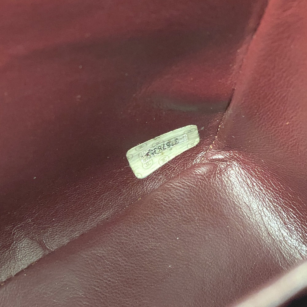 CHANEL Shoulder Bag lambskin black Single flap Double Chain COCO Mark Deca Trasse Women Used Authentic