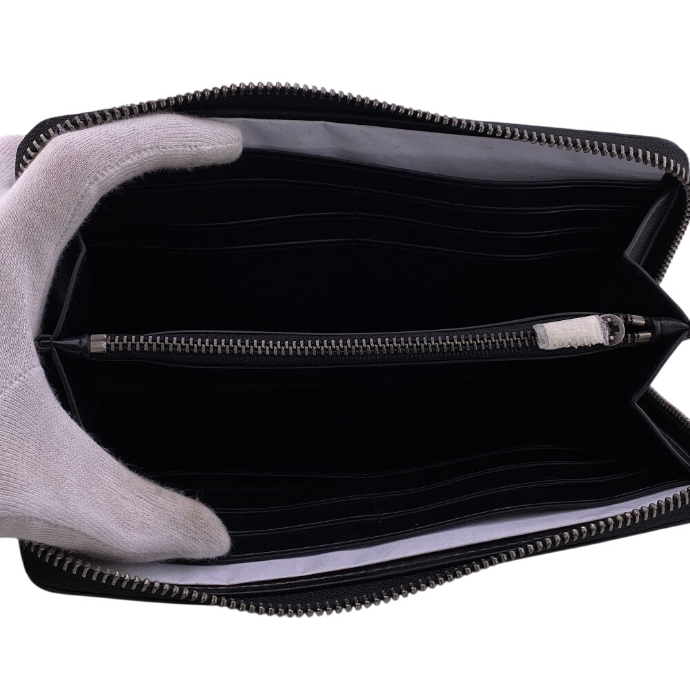 COACH Long Wallet Purse PVC coated canvas, leather Brown accordion Signature Zip around mens Used Authentic