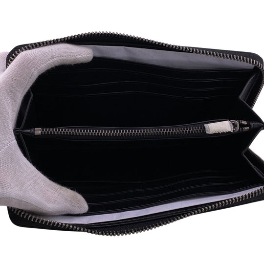 COACH Long Wallet Purse PVC coated canvas, leather Brown accordion Signature Zip around mens Used Authentic