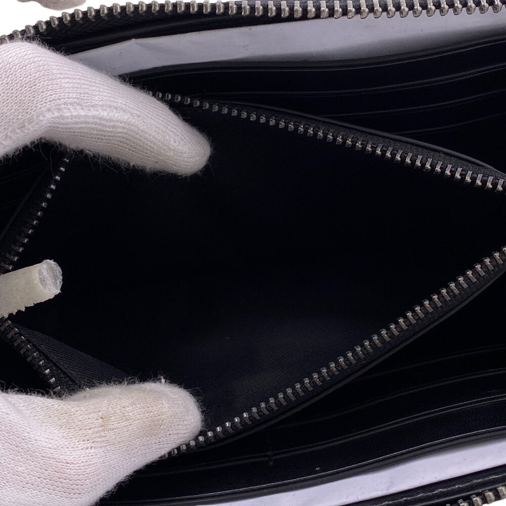 COACH Long Wallet Purse PVC coated canvas, leather Brown accordion Signature Zip around mens Used Authentic