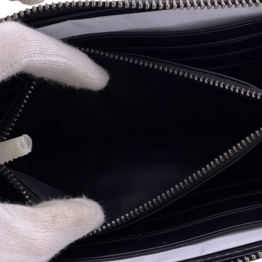 COACH Long Wallet Purse PVC coated canvas, leather Brown accordion Signature Zip around mens Used Authentic