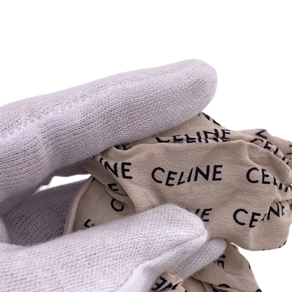 CELINE hair accessory silk beige Shush Leyure Women Used Authentic