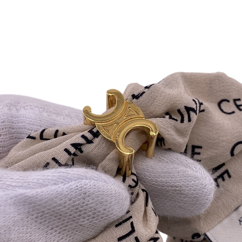 CELINE hair accessory silk beige Shush Leyure Women Used Authentic