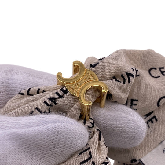 CELINE hair accessory silk beige Shush Leyure Women Used Authentic