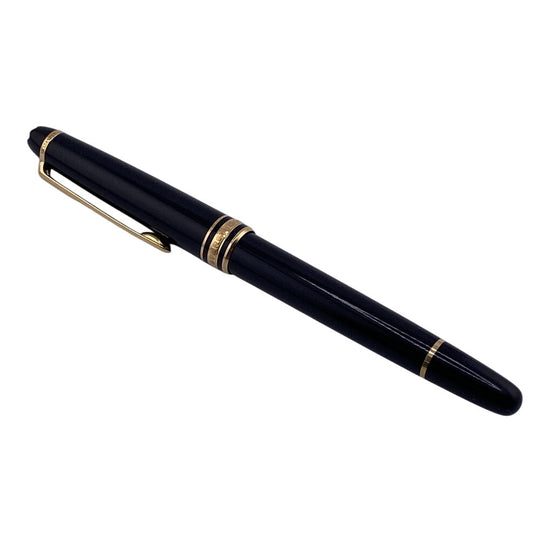 MONTBLANC fountain pen Resin, Gold Plated Nib: 14K black 4810 14K M Meistersteck mens Used Authentic
